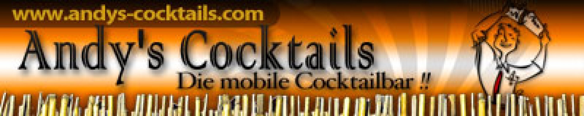 Andy´s mobile Cocktailbar und Barkeepervermietung